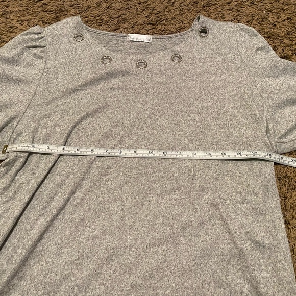 •HP• NWT 89th & Madison Women’s Plus Size 2X Gray Blouse Top - Picture 5 of 7